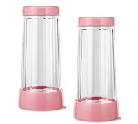 Yueser 2pcs Secoueur Tamiseur,Couvercle à Mailles Fines Tamis à Farine Shaker Sucre Poudre Saupoudreuse à Epices Distributeur Poudre Shaker pour Chocolat Farine Fine Sucre Cacao