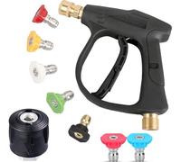 YUET Pistolet à Lavage Haute Pression, M22-14 mm, 7 Buses + Adaptateur | Kit de Nettoyage Auto pour Nettoyeur Haute Pression 4350 PSI pour Karcher K2 K3 K4 K5 K6 K7