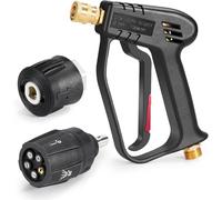 YUET Pistolet de Lavage Haute Pression, Embout de Buse d'eau Multi-angle | 4350 PSI de Nettoyage pour Voiture,M22 14 mm Raccord Rapide de Tuyau, Adaptateur pour Karcher