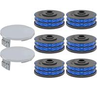 YUETTYY Bobine de rechange pour débroussailleuse et couvercles de bobine pour coupe-bordures Ryobi-RLT4027, RLT4125, RLT5027, RLT5127, RLT6030, RLT6130 et accessoires de ligne (6+2)