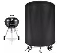 YUETTYY Housse de barbecue étanche 57 cm ronde pour Weber pour bouilloire Raweao, 70 x 70 cm, noir, durable, tissu Oxford, accessoires de protection