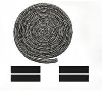 YUETTYY Joint de porte de poêle à bois, corde d'étanchéité pour poêle à bois, joint en fibre de verre (avec 4 rubans) Φ 6/8/10/12/14/16/18/20/25 mm x 2,5 m x 2,5 m, joint réfractaire (16 mm)