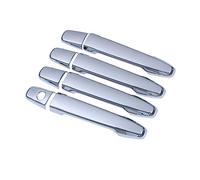 YUEYZHK Pièces de décoration Mode Garniture DE Couvercle DE POIGNÉE DE Porte en Fibre DE Carbone Chrome pour Peugeot 4007 2007 2008 2009 2010 2011 2012(2)