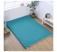 YUEZHONG Housse de matelas de sol japonais, housse de matelas futon japonais, pour tapis de sol futon avec fermeture éclair, protection tatami super douce, lavable en machine, vert lac, 90 x 190 cm