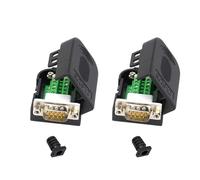 YUGSHNKFC 2 Paquets d ' adaptateurs DB9pin avec vis/écrou de, Male and Nut | Ensemble avec boulon / écrou pour lecteurs de codes-barres et, connecteurs industriels à installation facile