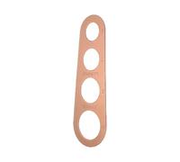 YUGSHNKFC Outil de portionnement de pâtes en Acier Inoxydable 430, règle de Mesure de Spaghetti à 4 Trous pour Un Service précis, Gadget de Cuisine, Outil de contrôle précis des portions de pâtes