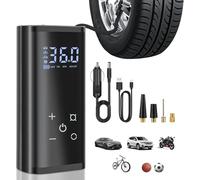 YUGUANG Compresseur à Air Portatif, 6000mAh Pompe à Air Électrique 150PSI Pompe a Velo Electrique avec écran Tactile LCD Numérique Gonfleur Pneus Voiture Rechargeable pour Vélo,Moto,Scoote,Balle