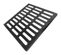 YUGXTH Grille de Drainage en Fonte, Couvercle de Regard Encastré, Couvercle de Fosse Septique Carré, Conception de Tendon Épaissi, Couvercle de Bassin D'eaux Usées for Cour, Allée(50x50x3cm/19.6x19.6x