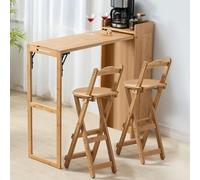 YUGXTH Table a Manger Pliante Petit Espace, Meubles de Salle à Manger Table | Ensemble Table et Chaise Salle a Manger Moderne for Table à Manger, Coin Petit-déjeuner(Natural)