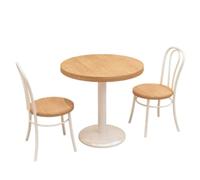 YUGXTH Table Cuisine Petit Espace avec Chaise, Table et Chaises de Cuisine | Petite Table à Manger avec Chaises, Table a Manger Bois et Metal - Petite Table D'appoint, Table de Nuit(Round,70cm(27.6in))