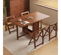 YUGXTH Table Salle à Manger Bois, Table a Manger Pliante avec Chaise