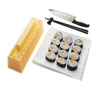 YUHE Kit de fabrication de sushis, moule à sushis, kit de fabrication de sushis, édition premium (forme ronde)