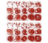 Yuhtech 600 Pcs 15 Tailles Rouge Joints Toriques Universels en Silicone VMQ pour Plomberie, Automobile, Réparation Générale, Mieux Que le Caoutchouc
