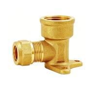YUIHATF Coude à 90° en Laiton épaissi, réducteur Filetage Interne 1/2" pour conduites d'eau/gaz, Chauffe-Eau 10/12/15mm, sans Soudure(12x1/2)