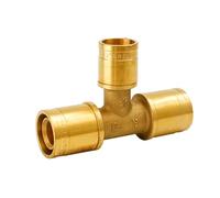 YUIHATF Té à Manchon Coulissant en Forme de T pour Tube Aluminium-Plastique, raccord cuivre épaissi 20x16x20 ou 25x20x25, Serrage sécurisé(25x20x25)