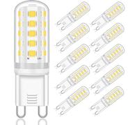 YUIIP Lot de 10 ampoules LED G9 - Blanc neutre 4000 K - Sans scintillement - Remplacement des ampoules halogènes - Culot AC 220-240 V (5 W - Intensité non variable)