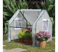 YUJIANHUAA Serre de Jardin,Tunnel Serre de Jardin,Petite Tente d'hivernage pour Plantes,Abri pour Plante et Culture,Idéale pour Faire Pousser et protéger Vos Plantes en Toutes Saison (90x90x90cm)