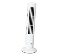 YUKERMARB Ventilateur Colonne USB, Ventilateur Tour Silencieux 2 Vitesses, Oscillant Compact sans Pale avec Flux D'air Puissant (WHITE)
