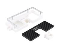 YUKOFE Étagère de Rangement pour Tringle de Douche en ABS, Support de Plateau, Accessoire de Salle de Bain Pratique, antirouille, chromé, Conception Creuse, Installation Facile, Aucun