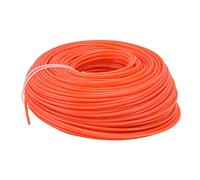YUKOFE Fil de -Bordure Rond en Nylon de 3 mm, Accessoire de Remplacement Durable pour Tondeuse à Gazon et -Bordures Orange 393,7 Pieds 985 g