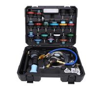 YUKOFE Kit de Testeur de Pression du Liquide de Refroidissement de Radiateur Détection de Fuite Multifonctionnelle Universelle et Outil de Recharge sous Vide pour la Plupart des