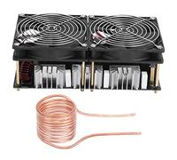 YUKOFE Module de panneau de chauffage par induction 2500 W avec ventilateur de refroidissement à anneau en cuivre pour faire fondre l'or, l'argent, le cuivre, les métaux en alumini