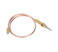 YUKOFE Sonde de thermocouple de brûleur à gaz de Chauffage à Filetage M8, capteur de température Haute sensibilité à réponse Rapide de 600 mm pour cheminée, Barbecue, Gril, Chauffage à