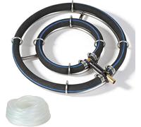 YuLiMirich Aérateur de bassin - Diamètre du tube : 8 mm - Diamètre du tube : 8 mm - Avec tuyau de 9 mm de diamètre - 5 m - Pour bassin de jardin, aquarium