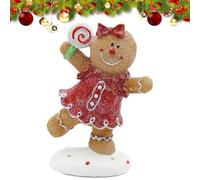 Yulokdwi Décorations De Noël sur Le Thème du Pain D'Épice,Statuette Mignonne pour Table,Décorations de Figurines de Noël - pour Intérieur Salon Chambre d'enfant Table De Chevet Comptoir Rebord De