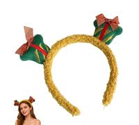 Yulokdwi Diadème de Noël,Bandeau Pelucheux Mignon,Bandeau de Cheveux de Fête Hivernal - Événements Célébrations Fêtes d'Hiver pour Filles et Femmes