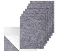 yumcute Patin Feutre Autocollant, 15×11cm | 8 Pièces Patin de Chais, Gris Patins pour Meubles, 5mm D'éPaisseur Protection Pied de Table, Feutrine Autocollante pour Jambes de Meubles