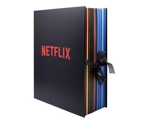 YuMe 15309 - Netflix Gift Box, calendrier de l'Avent avec effet sonore, à partir de 16 ans, 24 surprises de 7 séries populaires de Netflix