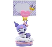 Yume Sanrio Kuromi Party Time Memo Stand - Gâteau gothique Kawaii avec clip | Accessoires Sanrio et cadeaux Hello Kitty pour filles