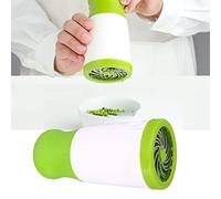 YUMILI Broyeur en Acier Inoxydable, Moulin à Herbes, Moulin à Épices, Râpe à Persil, Broyeur Multifonctionnel, Coffre-Fort, Double Lame, Moulin à Râpe Manuel Moulin à Épices pour Ustensiles de Cuisine