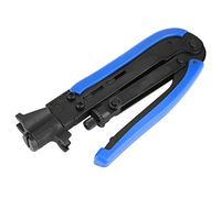 YUMILI Pince à Sertir UCoaxiale Universelle, Pince à Sertir RG59/RG6 Outil de Compression Coaxial de Câble de Réseau, pour Têtes F Extrudées Métriques et Pouces RG59, RG6, RG11, 75-5, 75-7
