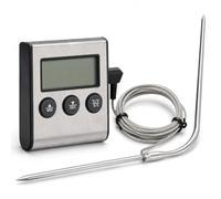 YUMILI Thermomètre à Viande Numérique avec Sonde et Minuteur | Sonde De Cuisson, TempéRatures PréRéGléEs Et Minuterie IntéGréE Pour Viande, Four, Barbecue, Grillades Et Cuisine Quotidienne