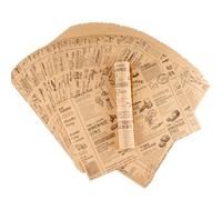 YunBey 100 Feuilles Papier Cuisson - Papier Sulfurisé, 30x20 cm | Papier Emballage Alimentaire, Papier Journal Alimentaire, Burger, Pain, Sandwich, Frite, Papier Aluminium Alimentaire