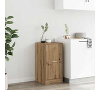 YunCangg Armoire d'apothicaire en chêne Artisan - 40 x 41 x 77,5 cm - Avec 2 tiroirs - Meuble de rangement pour salon, bureau, cuisine, meuble d'appoint pour l'ordre et le rangement