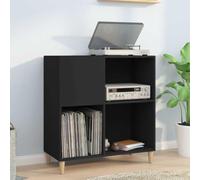 YunCangg Armoire en bois noir 84,5 x 38 x 89 cm avec espace de rangement et surface de rangement stable, pieds en bois, polyvalente comme vitrine, buffet, commode pour salon, bureau, chambre à coucher