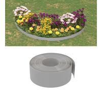 YunCangg Bordure de jardin - 25 m de long - 20 cm de hauteur - En polyéthylène - Gris - Flexible - Bordure de pelouse et bordure de parterre - Bordure de tonte résistante aux intempéries pour jardin