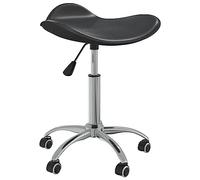YunCangg Chaise de bureau pivotante en cuir synthétique avec réglage en hauteur, avec roulettes et dossier ergonomique, pour bureau, maison, conférence, jusqu'à 110 kg