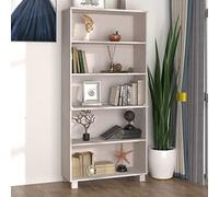 YunCangg Hamar Buffet haut en bois massif de pin blanc avec beaucoup d'espace de rangement, meuble de cuisine, salon, buffet pour un rangement pratique et un aménagement élégant