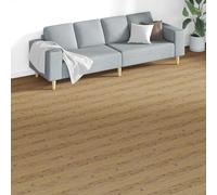 YunCangg Lot de 18 planches de sol en PVC marron noyer - 5,26 m² - Autocollantes - Pour l'intérieur - Design moderne - Pose facile - Revêtement de sol durable - Idéal pour salon, cuisine, couloir