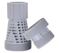 YunCangg Lot de 2 raccords de tuyau de piscine en plastique - 40 mm - Adaptateur pour filtre, pompe, valve, skimmer, jacuzzi, accessoires pour piscines Intex Bestway, jardin, terrasse