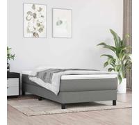 YunCangg Matelas à ressorts ensachés pour enfant - 80 x 160 cm - Tissu gris foncé moyen avec noyau en mousse à froid - Respirant - Élastique point - Confort - Pour lit d'adolescent, chambre à coucher