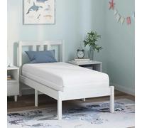 YunCangg Matelas blanc 70 x 140 cm, ressorts ensachés avec couche de noix de coco et couche de mousse à froid, matelas de sommeil respirant pour chambre d'enfant, lit d'adolescent, lit simple