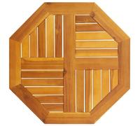 YunCangg Plateau de table octogonal en bois massif d'acacia - 60 x 60 x 2 cm - Finition huile naturelle - Plaque de rechange pour table de jardin - Polyvalente - Design rustique - Facile d'entretien