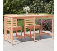 YunCangg Table de jardin en bois massif Douglas - 203,5 x 90 x 110 cm - Stable et robuste - Pour balcon, terrasse, véranda, extérieur, camping, pique-nique, jardin d'hiver avec surface facile