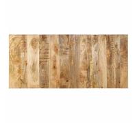 YunCangg Tête de lit 180 cm en bois massif de manguier brut avec dossier, montage mural, pour chambre à coucher, lit double, chambre d'amis, look industriel élégant