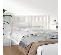 YunCangg Tête de lit blanche en pin massif 145,5 x 4 x 100 cm, tête de lit rustique avec soutien dorsal pour chambre à coucher, chambre d'amis et lit double, autoportante et à clipser
